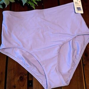 NWT Lululemon Hi-waist Lilac Swim bottoms, Size 8